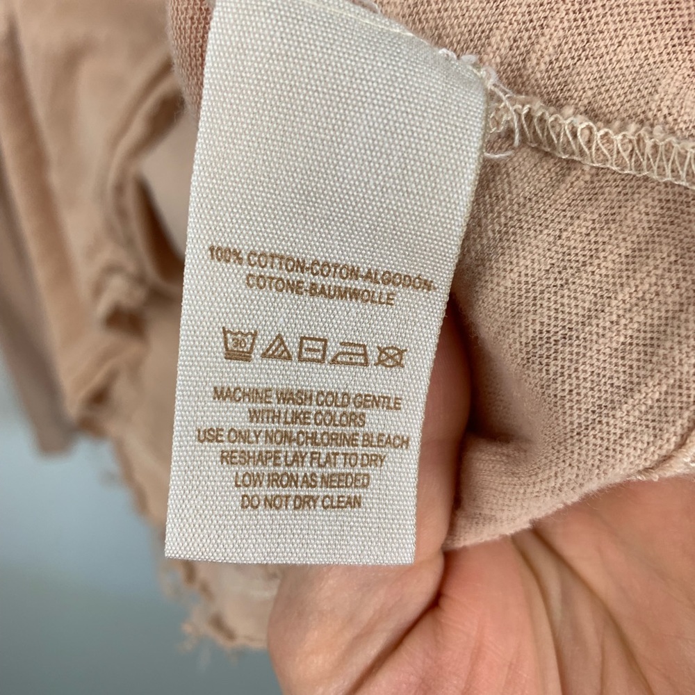 We the Free distressed raw hem top long sleeve - Picture 6 of 8